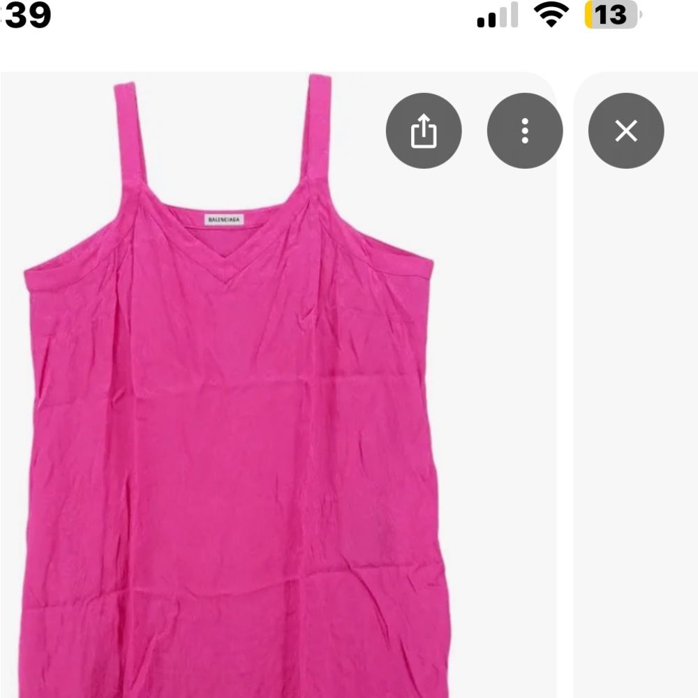 Balenciaga Hot Pink Floral Dress - Picture 6 of 6